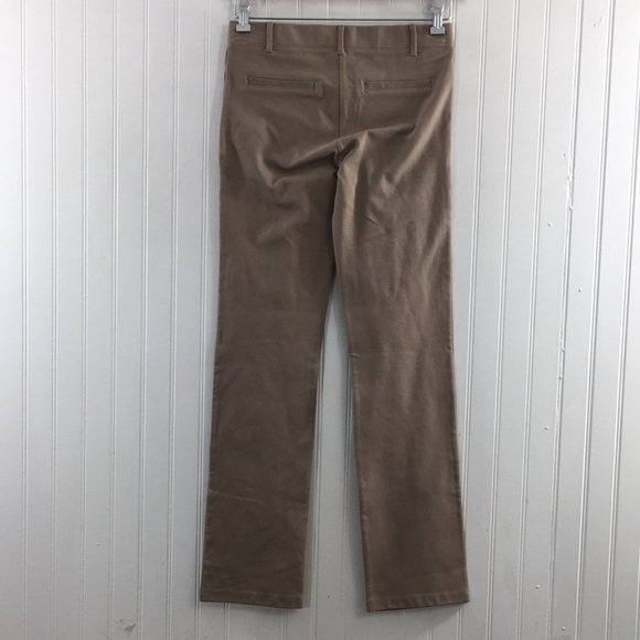 Betabrand Tan Twill Straight Leg Classic Yoga Dress Pants Womens Small Petite - Picture 4 of 9
